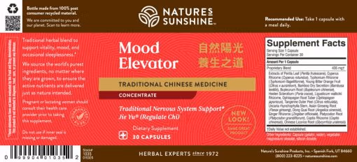 Mood Elevator Label Information