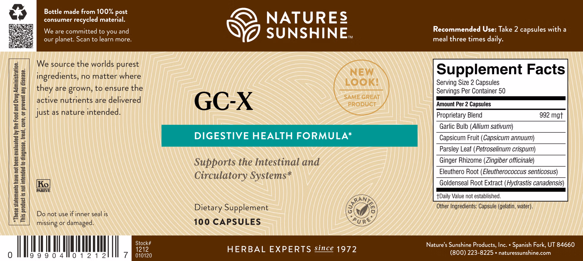 GC-X Label Information