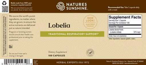 Lobelia Label Information