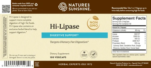 Hi Lipase Label