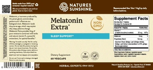 Melatonin Extra Label