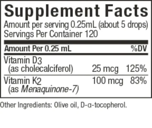 Liquid Vitamin D3 & K2 - Image 2