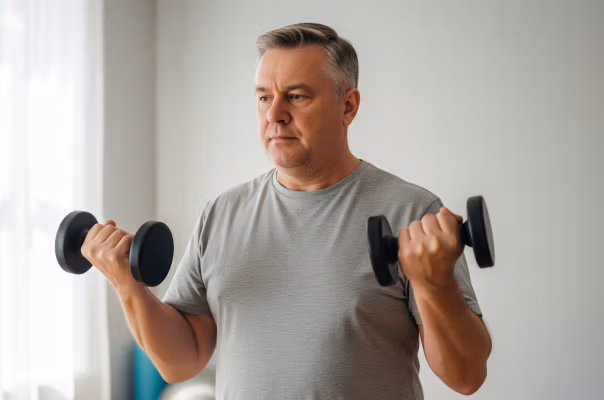 Man exercising